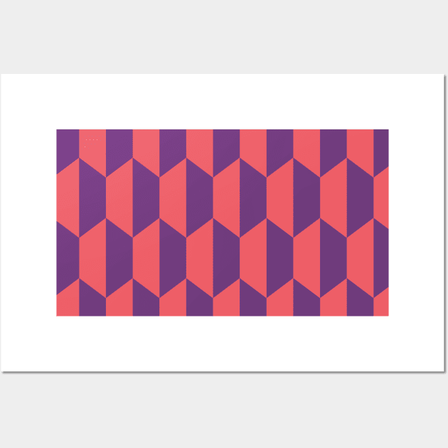 Geometric Seamless Pattern - Hexagon 020#002 Wall Art by jeeneecraftz